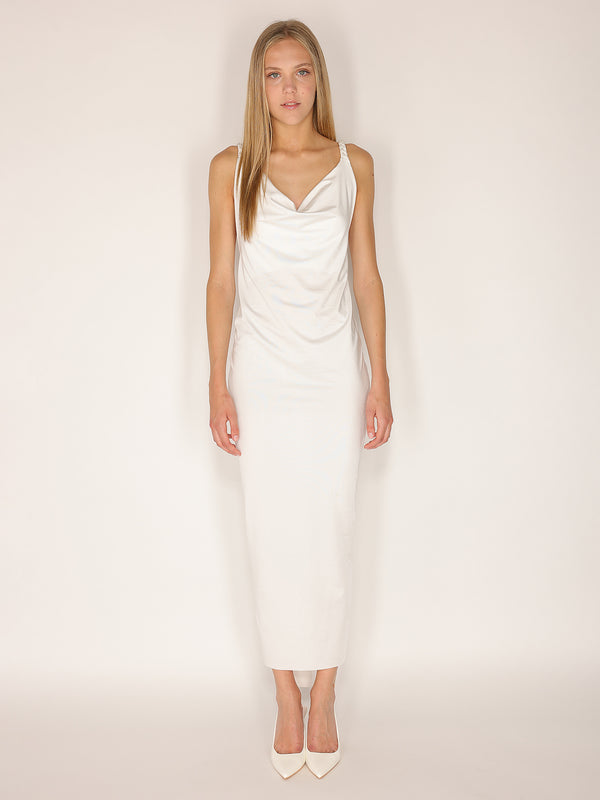Abito Bianco con spalline intrecciate
