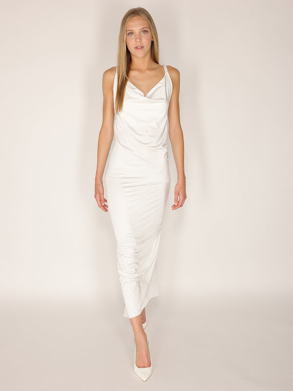 Abito Bianco con spalline intrecciate