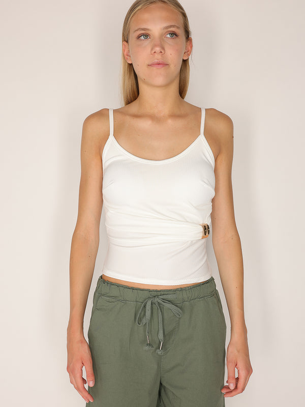 Top costina con gioiello