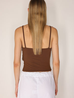 Top costina con gioiello