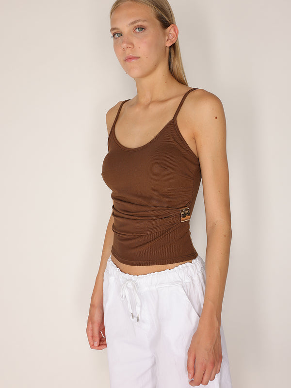 Top costina con gioiello