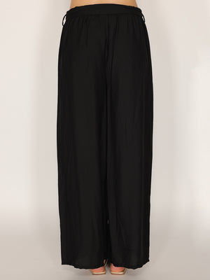 Pantaloni palazzo con cintura