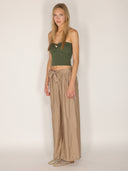 Pantaloni palazzo con cintura