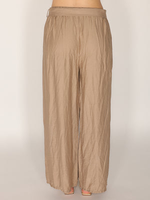 Pantaloni palazzo con cintura