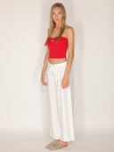 Pantaloni palazzo con cintura