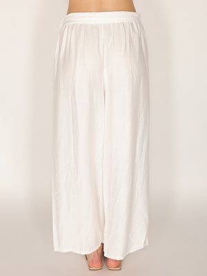 Pantaloni palazzo con cintura