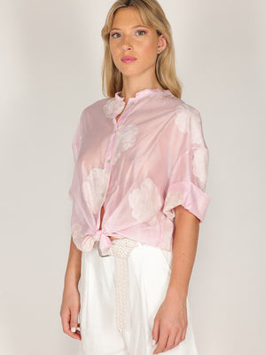 Camicia voile ricamata