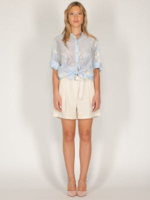Camicia voile fiorellini