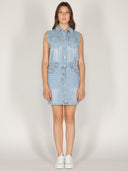 Abito jeans con strass