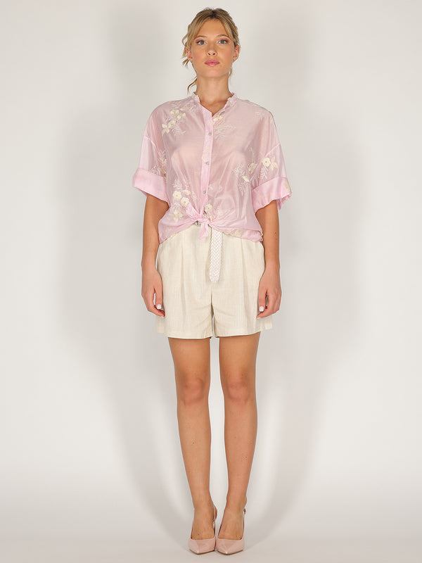 Camicia voile fiorellini