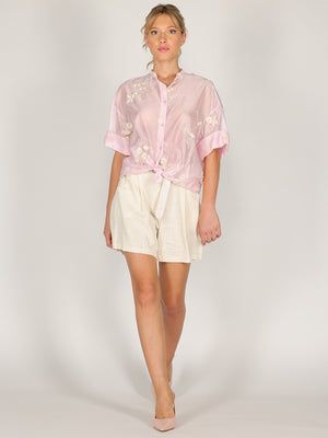Camicia voile fiorellini