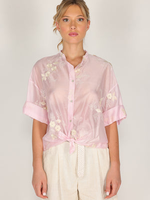 Camicia voile fiorellini