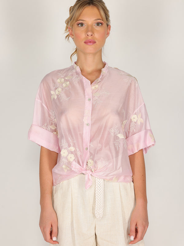 Camicia voile fiorellini