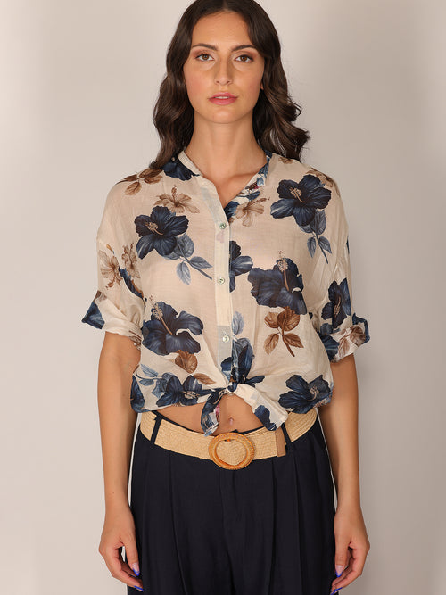 Camicia voile nodo vita