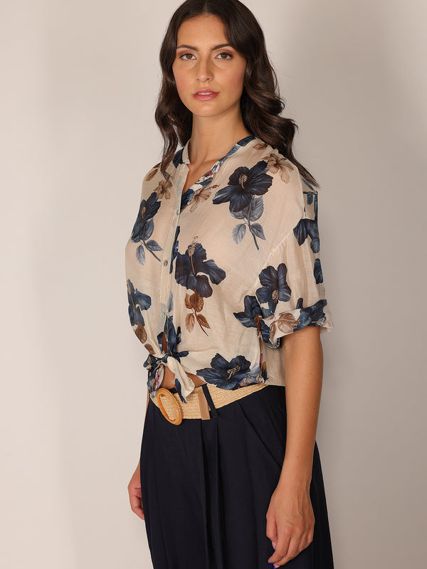 Camicia voile nodo vita