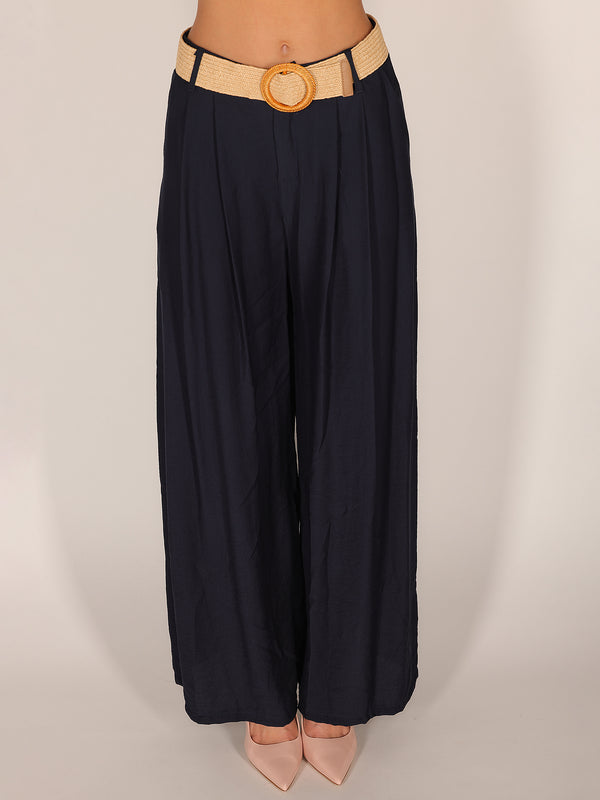Pantalone palazzo con pence