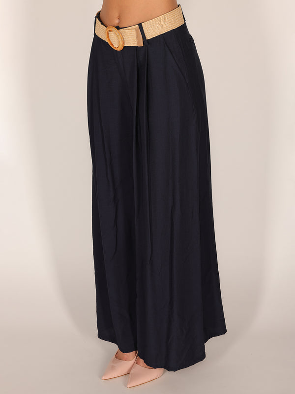 Pantalone palazzo con pence