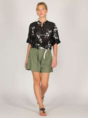 Camicia voile fiorellini