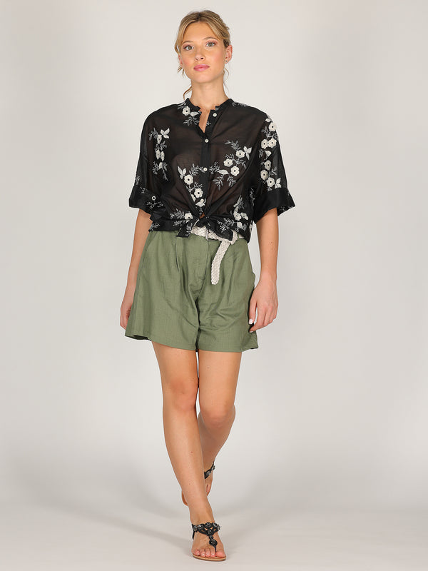 Camicia voile fiorellini