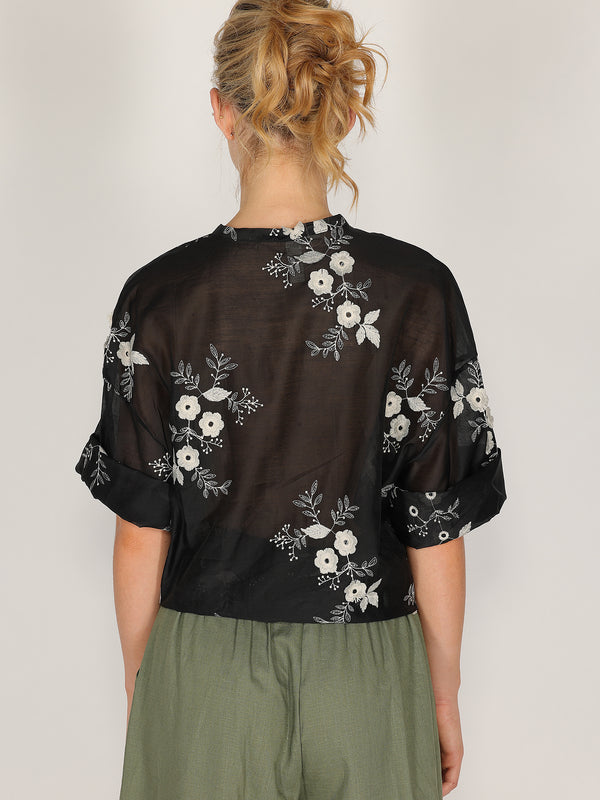 Camicia voile fiorellini