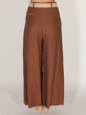 Pantalone palazzo con pence