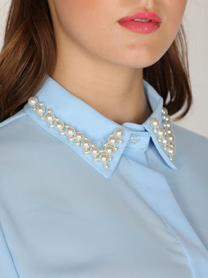 Camicia con perle