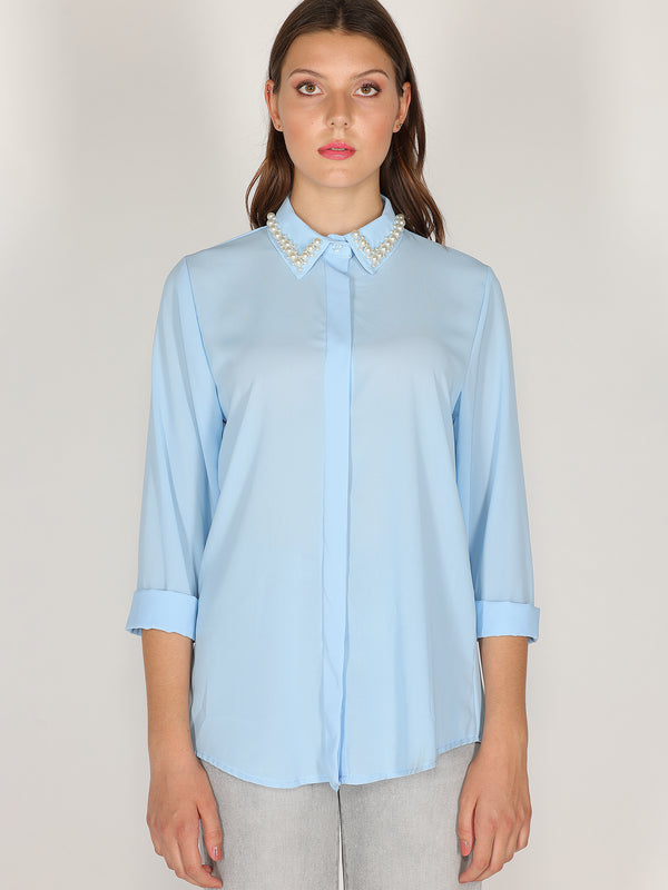 Camicia con perle