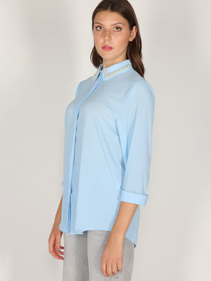 Camicia con perle