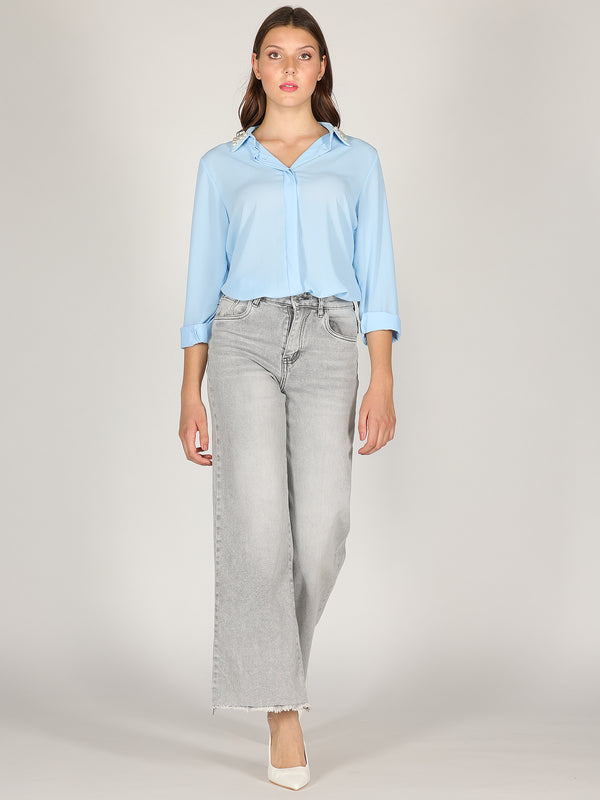 Camicia con perle