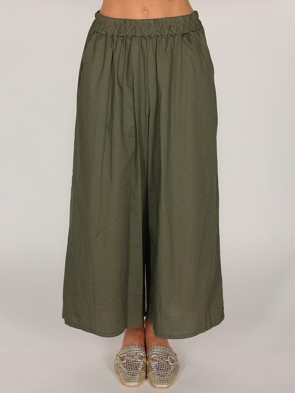 Pantalone palazzo in cotone