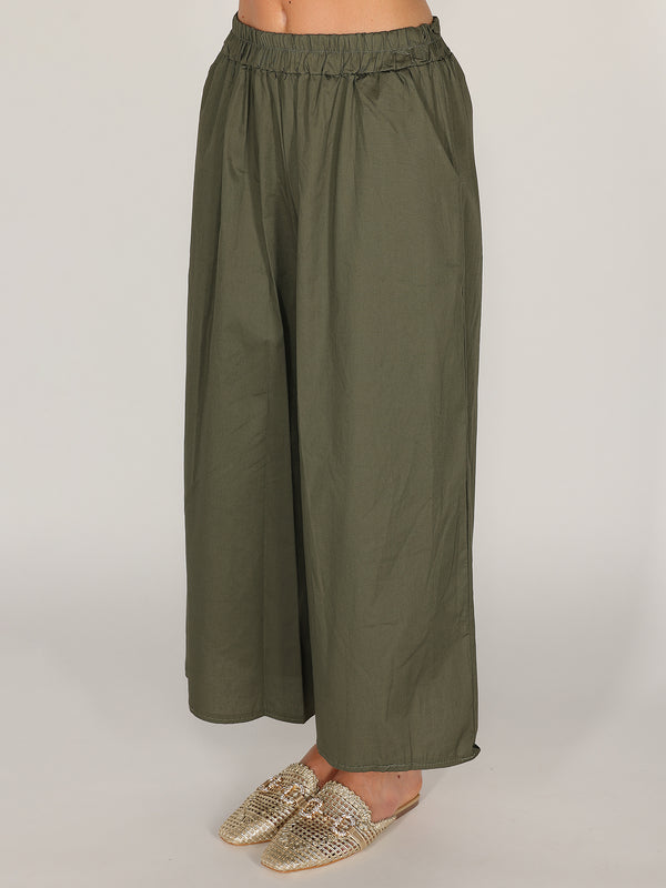 Pantalone palazzo in cotone