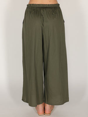 Pantalone palazzo in cotone