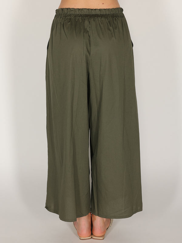 Pantalone palazzo in cotone