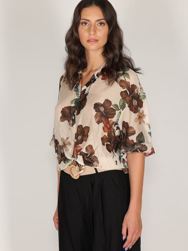 Camicia voile nodo vita
