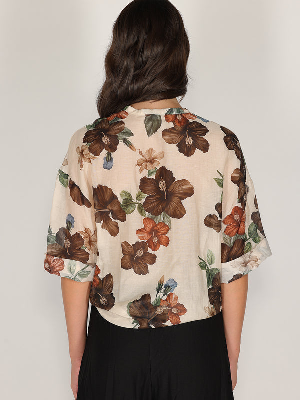 Camicia voile nodo vita