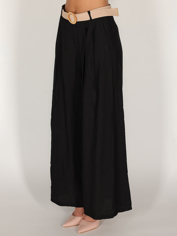 Pantalone palazzo con pence
