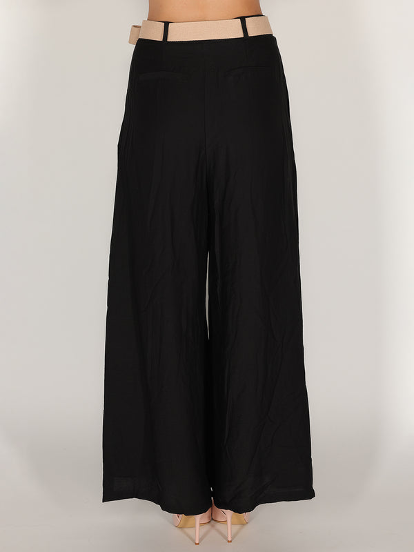 Pantalone palazzo con pence