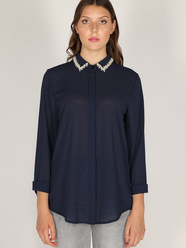 Camicia con perle