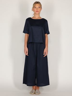 Pantalone palazzo in cotone