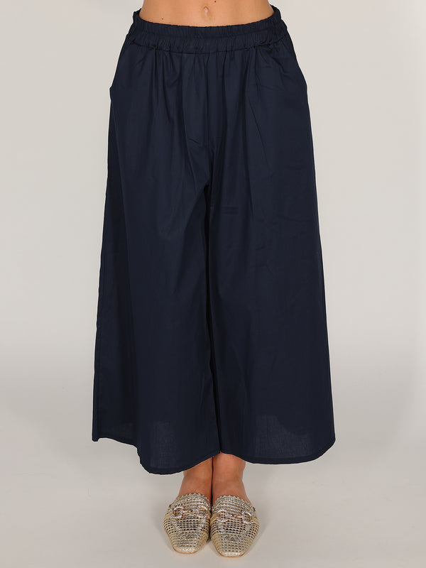 Pantalone palazzo in cotone