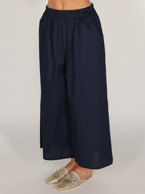 Pantalone palazzo in cotone