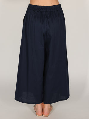 Pantalone palazzo in cotone