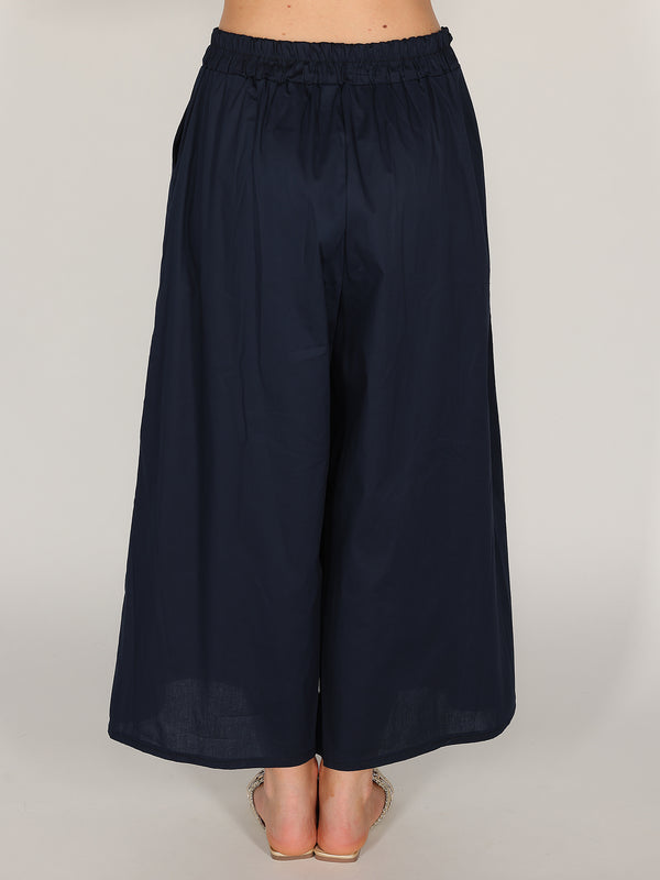 Pantalone palazzo in cotone