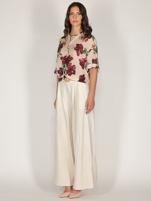 Camicia voile nodo vita