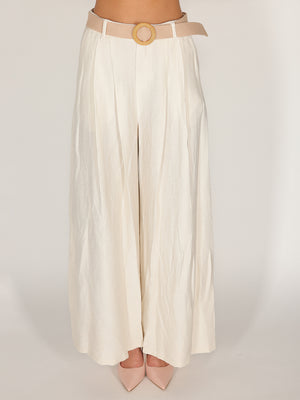 Pantalone palazzo con pence