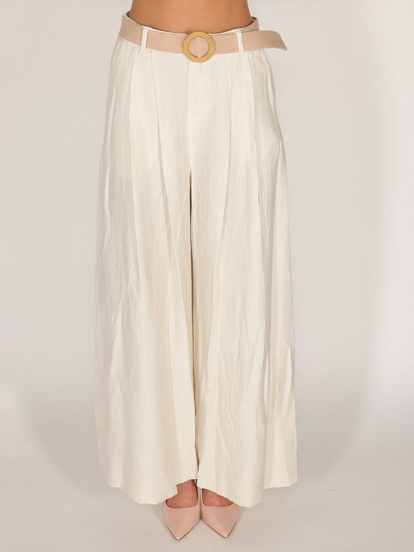 Pantalone palazzo con pence