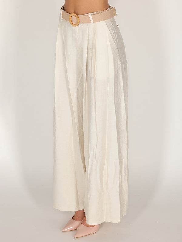 Pantalone palazzo con pence