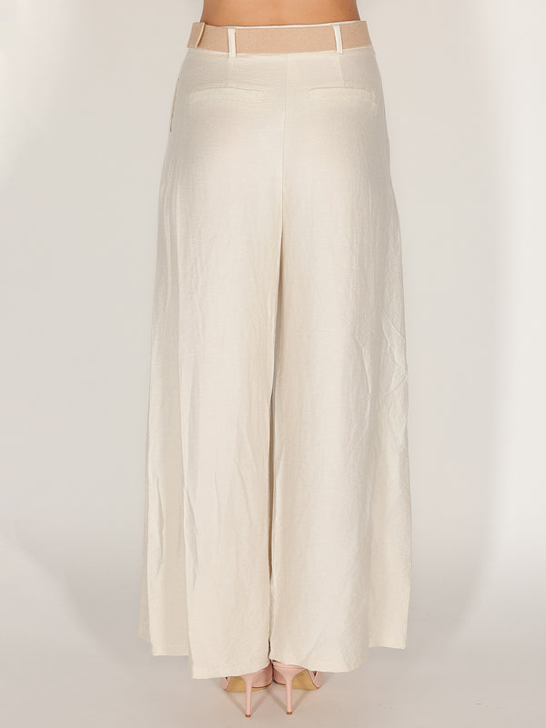 Pantalone palazzo con pence