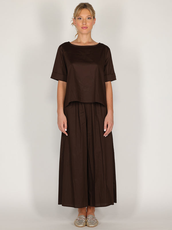 Pantalone palazzo in cotone