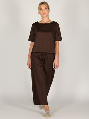 Pantalone palazzo in cotone